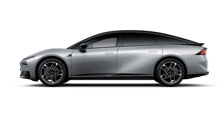 XPeng P7+ fastback sedan, side profile