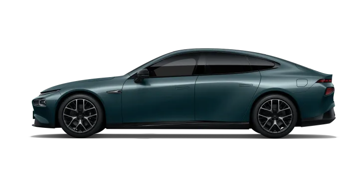 XPeng P7 sports sedan, side profile